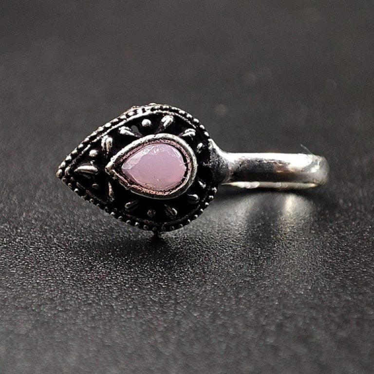WJNOS - Oxidized Stone Nose Pin | Affordable Ethnic Jewelry for a Timeless Look