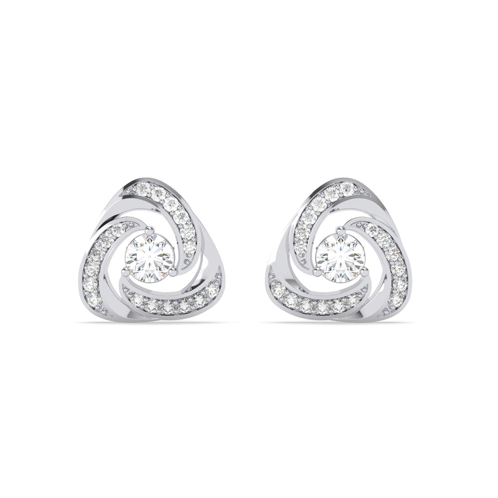 WJEP - Silver Bianca Solitaire Stud Earrings